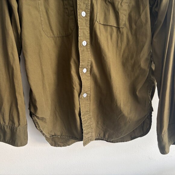 Engineered Garments Olive Green Button-up Work Shirt - Medium mi USA - Picture 10 of 12